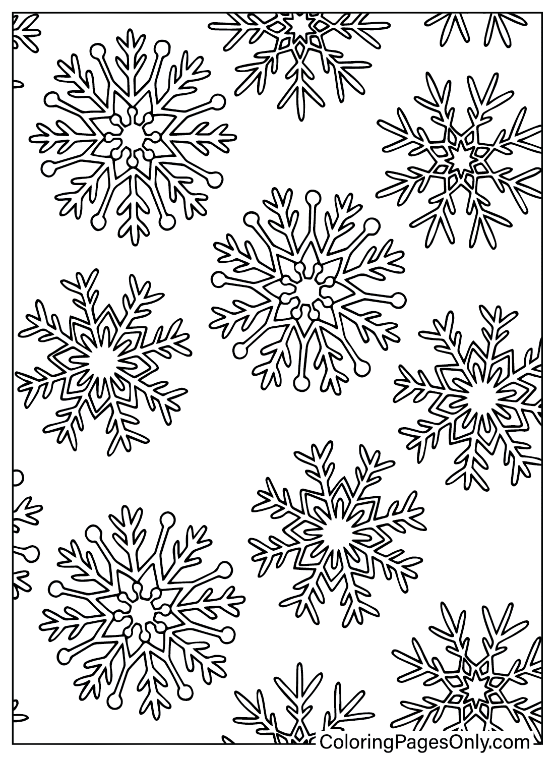 Free Snowflake Coloring Page Free Printable Coloring Pages