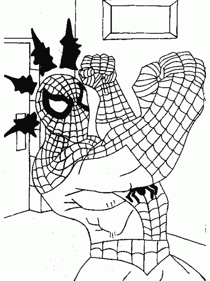 Free Color Pages Spiderman