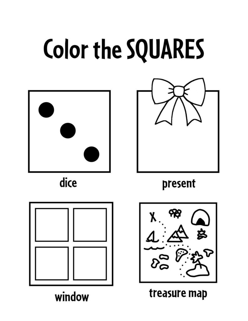 Free Square Shape Activity Sheets For School Children Worksheets Library