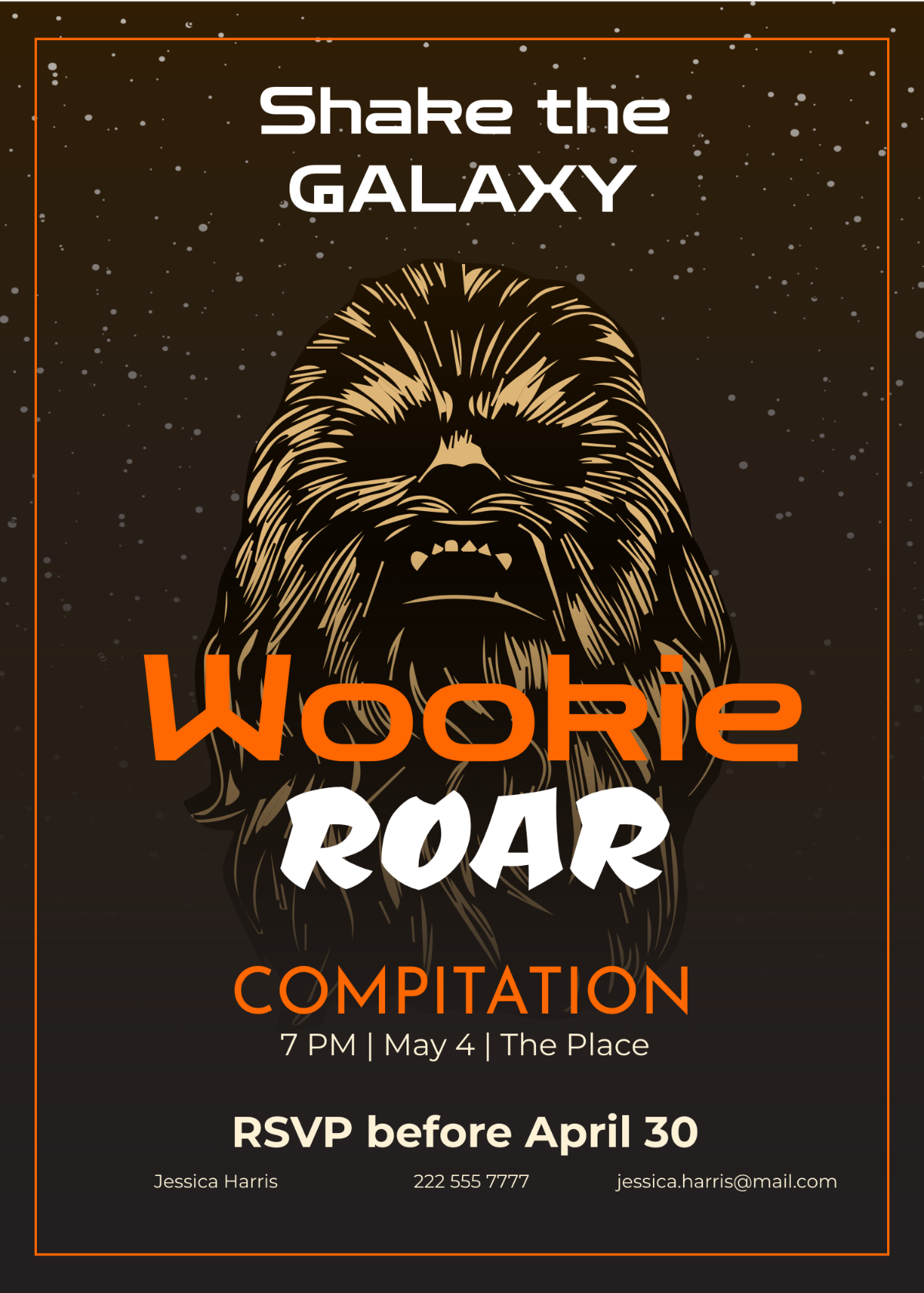 Free Star Wars Invitation For Adults Template Edit Online Download 