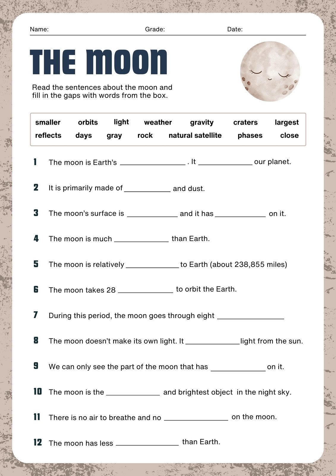 third grade reading worksheets