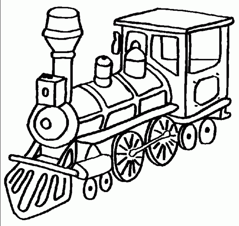 free train coloring pages printable