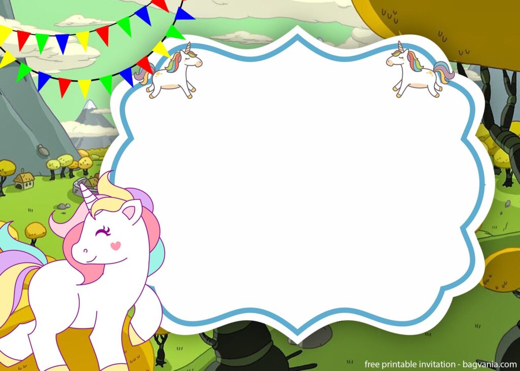 FREE Unicorn Invitation Template FREE Printable Birthday Invitation