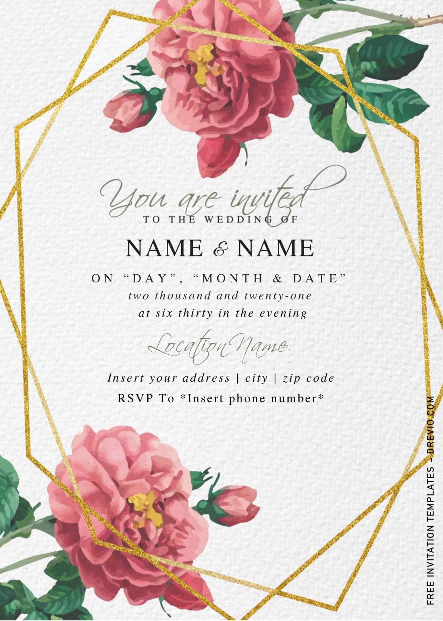 free printable wedding stationery templates