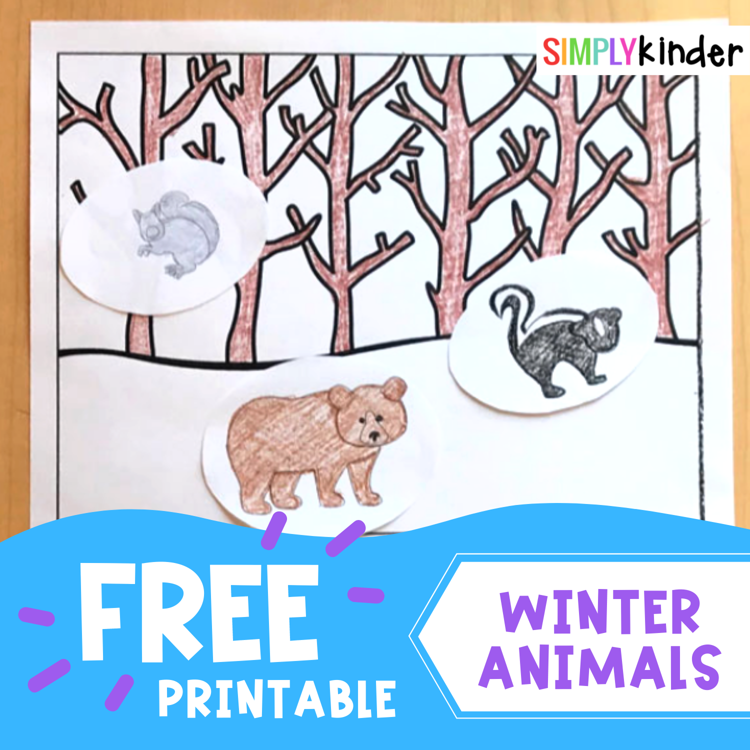 free printable animals worksheets for kindergarten