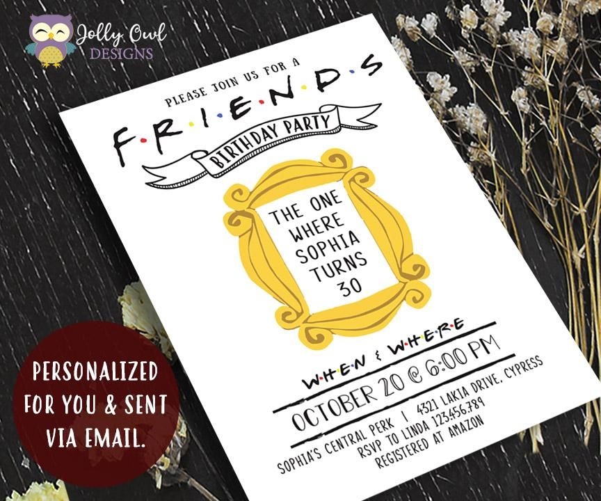 Friends Themed Invitation Template Free Printable Word Searches