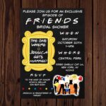 Friends Themed Invitation Template Free Printable Word Searches