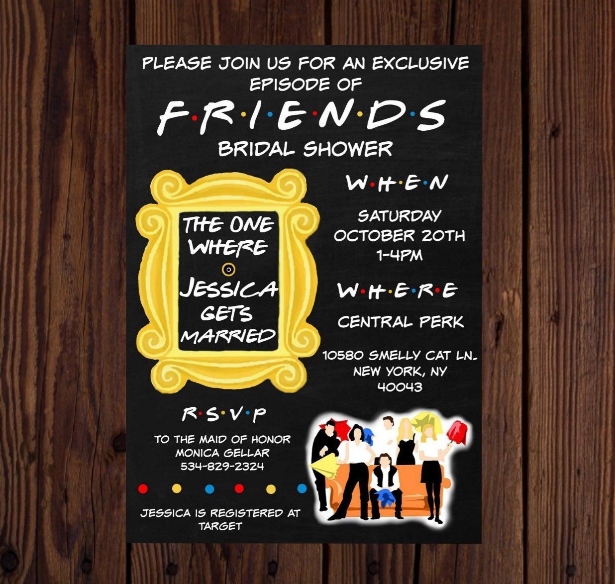 Friends Themed Invitation Template Free Printable Word Searches