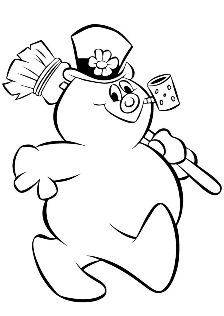 Frosty The Snowman Coloring Pages