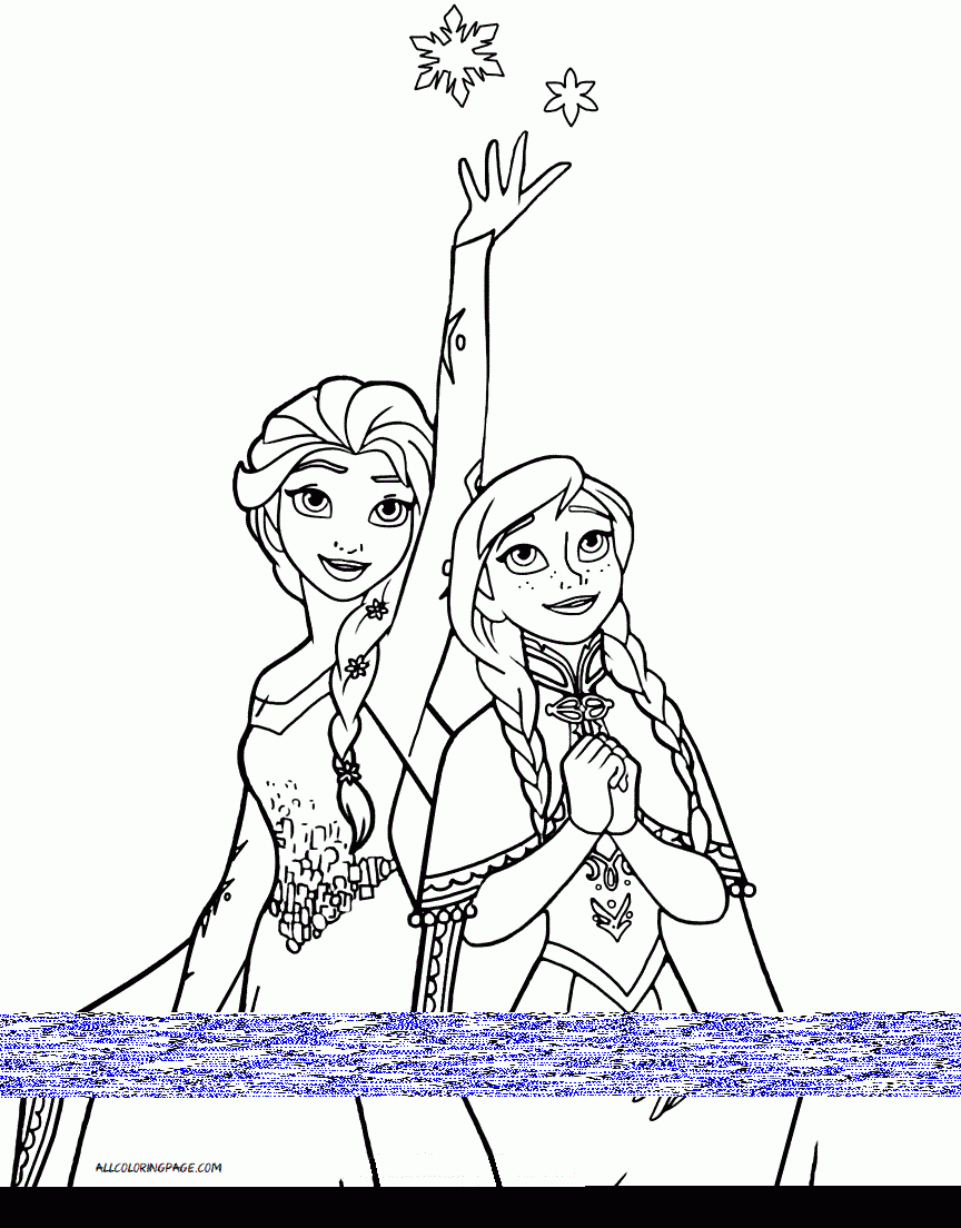 Frozen Coloring Pages Free