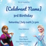 Frozen Elsa Birthday Invitation Templates Edit Online Download