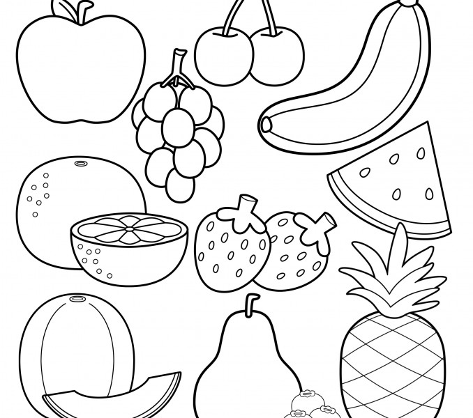 Fruit Coloring Pages Free ColoringMe