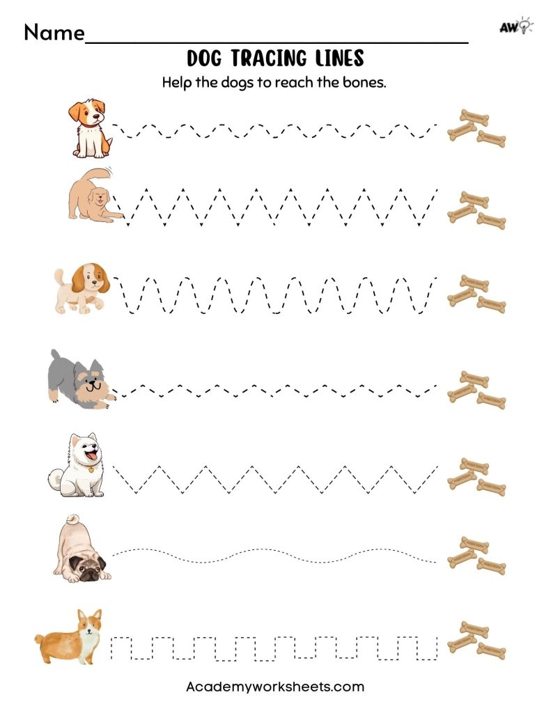pre kindergarten tracing worksheets