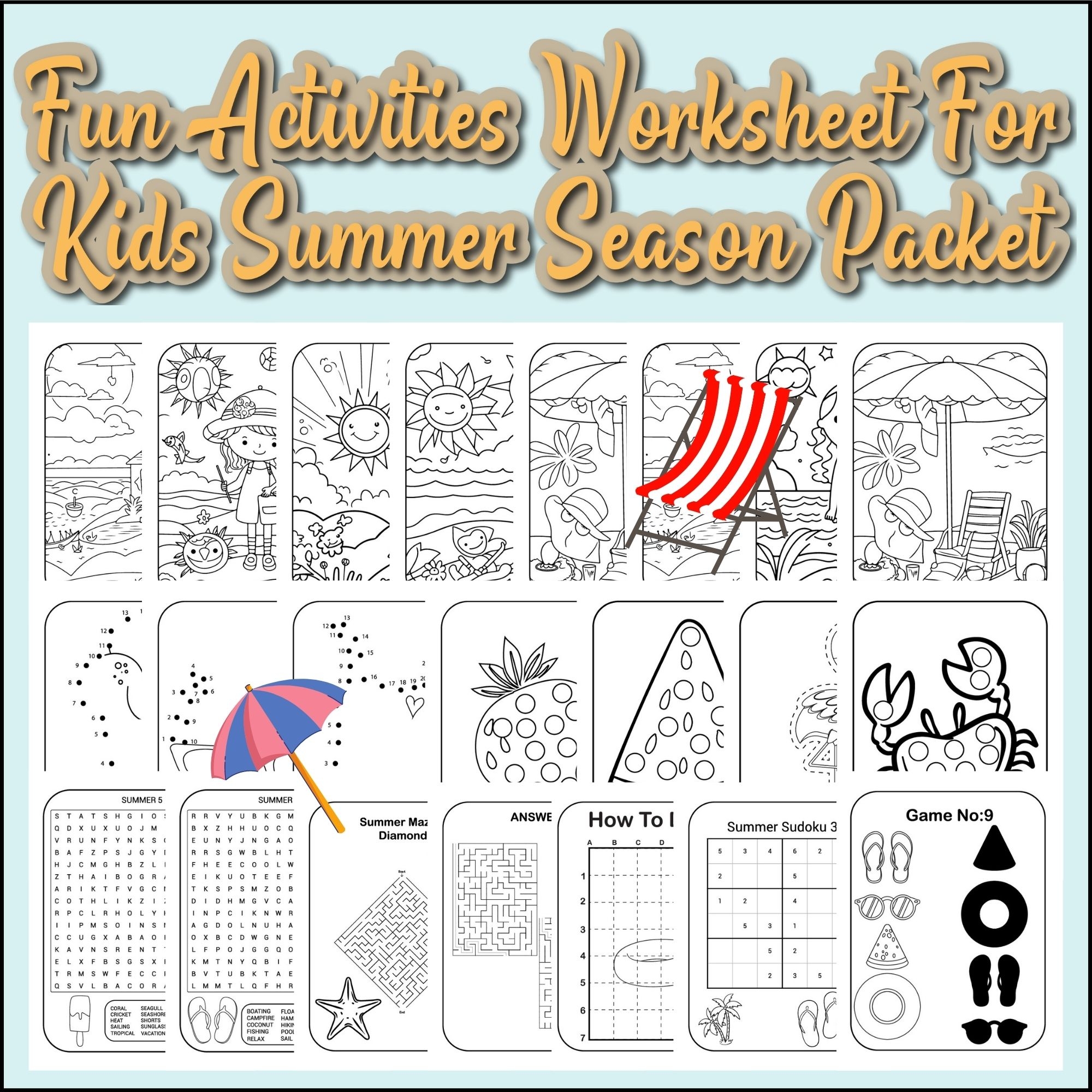 worksheets fun
