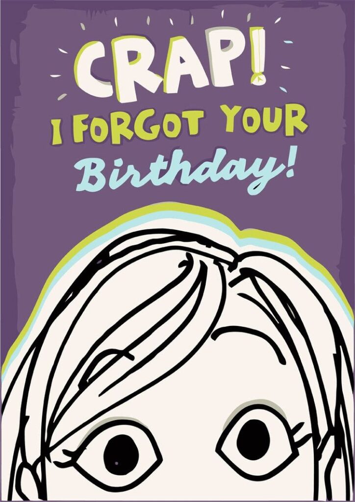 Funny Belated Birthday Cards Printable