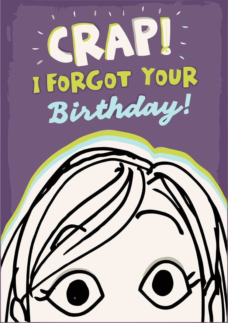 Funny Belated Birthday Cards Printable