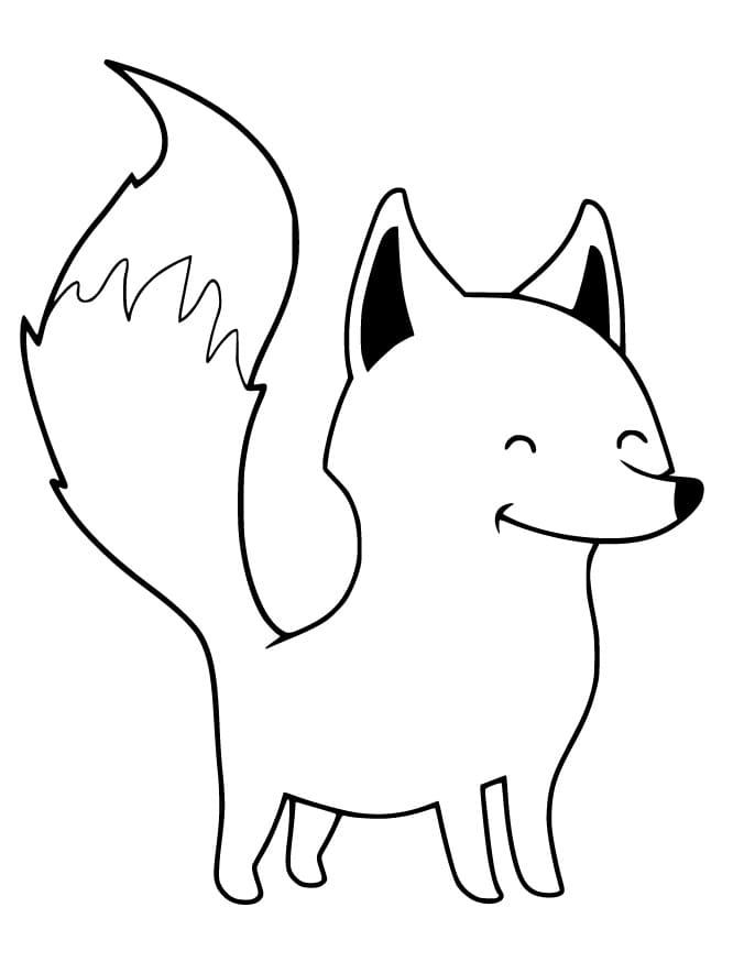 Funny Cute Fox Coloring Page Free Printable Coloring Pages For Kids
