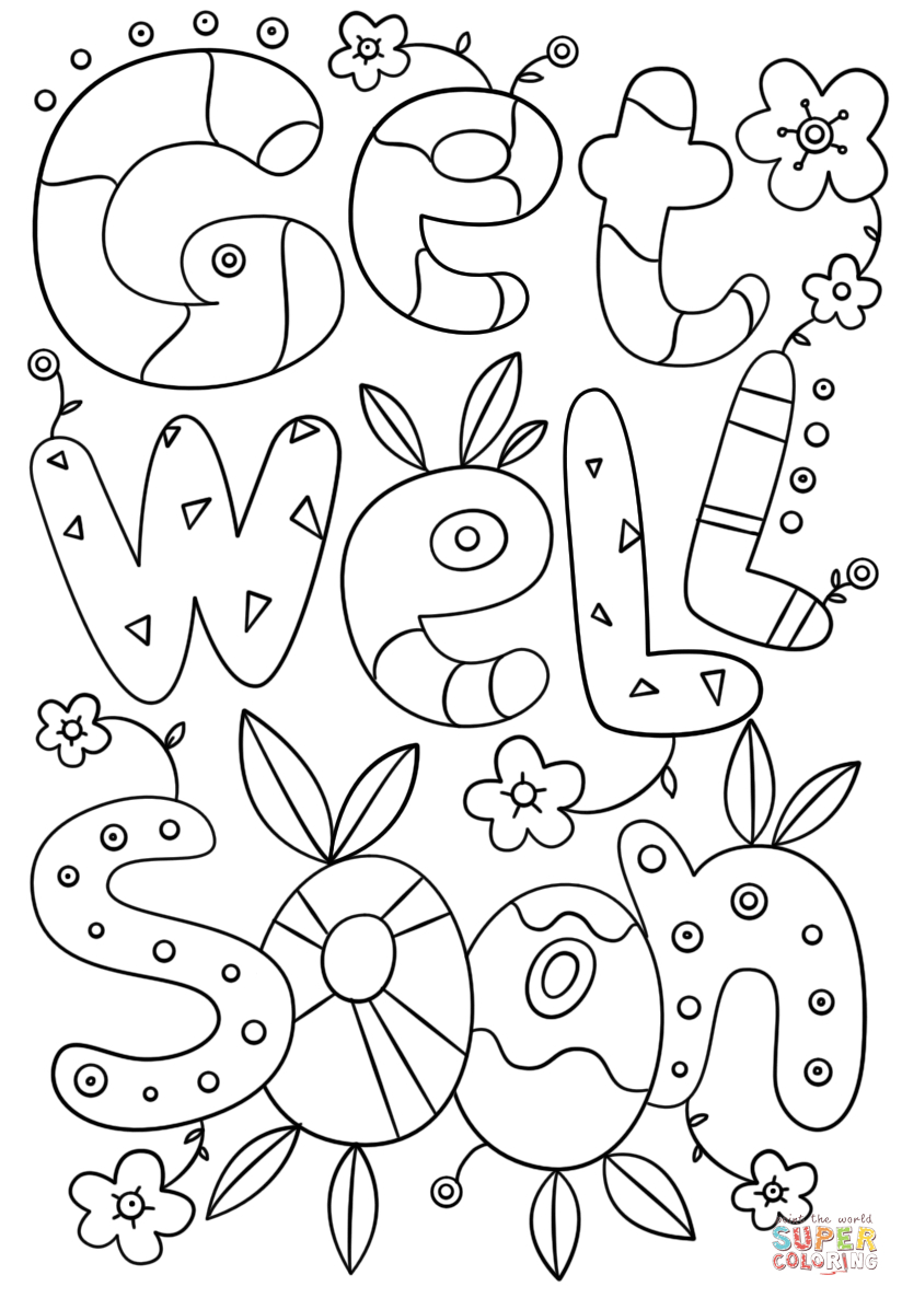 printable get well card for dog