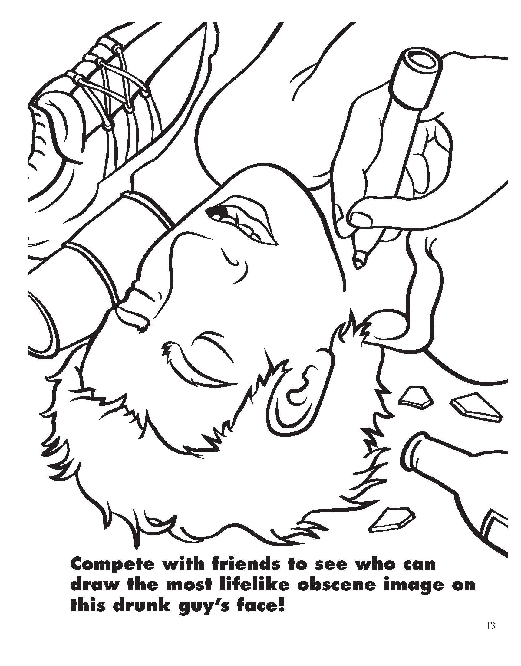 Adult Funny Coloring Pages