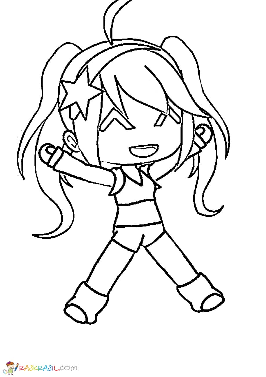 Gacha Life Coloring Pages Coloring Home