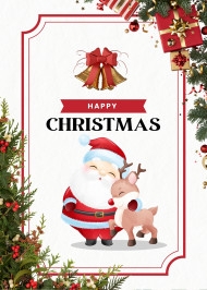Get Festive With Beautiful Printable Christmas Invitation Cards Photo 