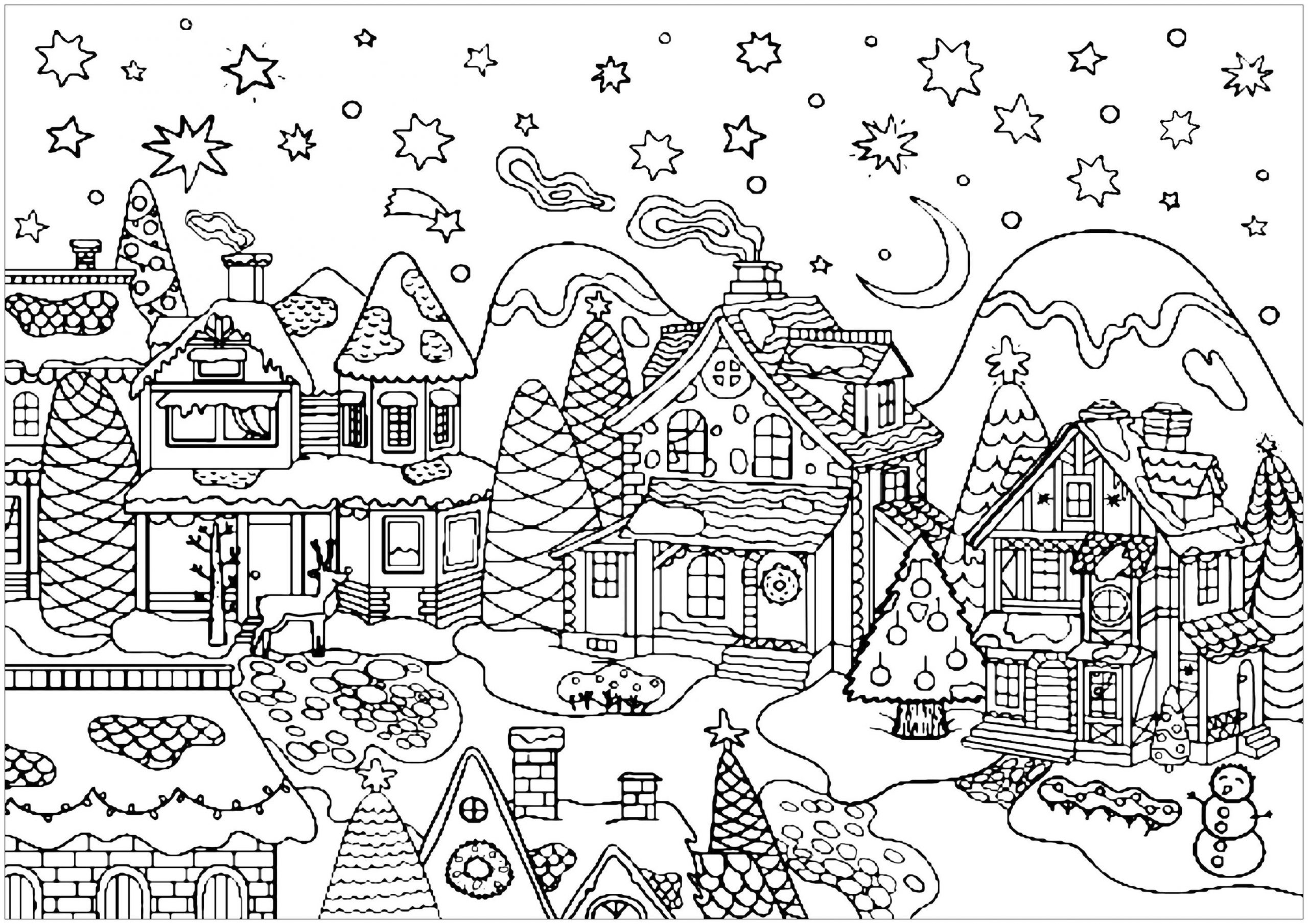 adult coloring pages christmas free