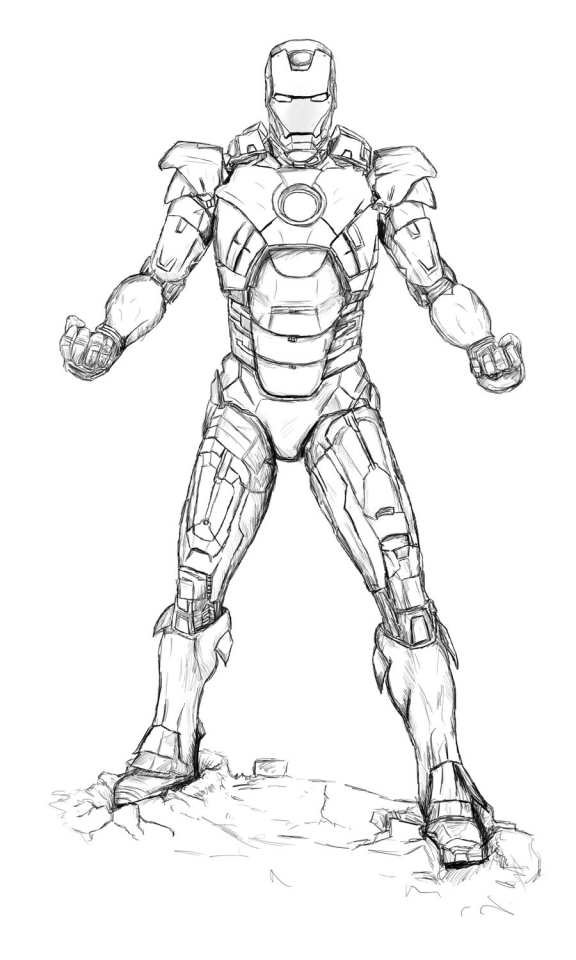 free coloring pages iron man