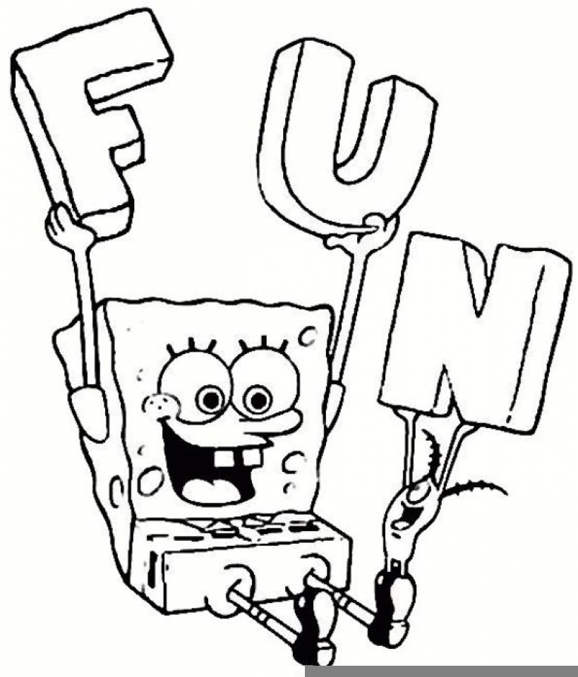 free spongebob squarepants coloring pages