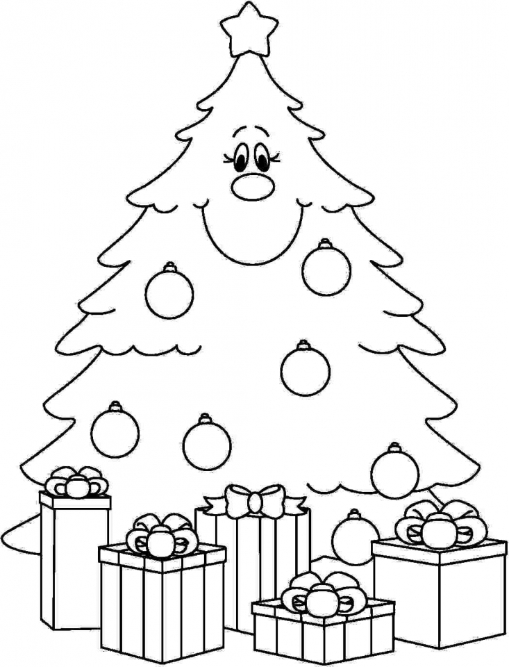 free printable coloring pages of christmas trees