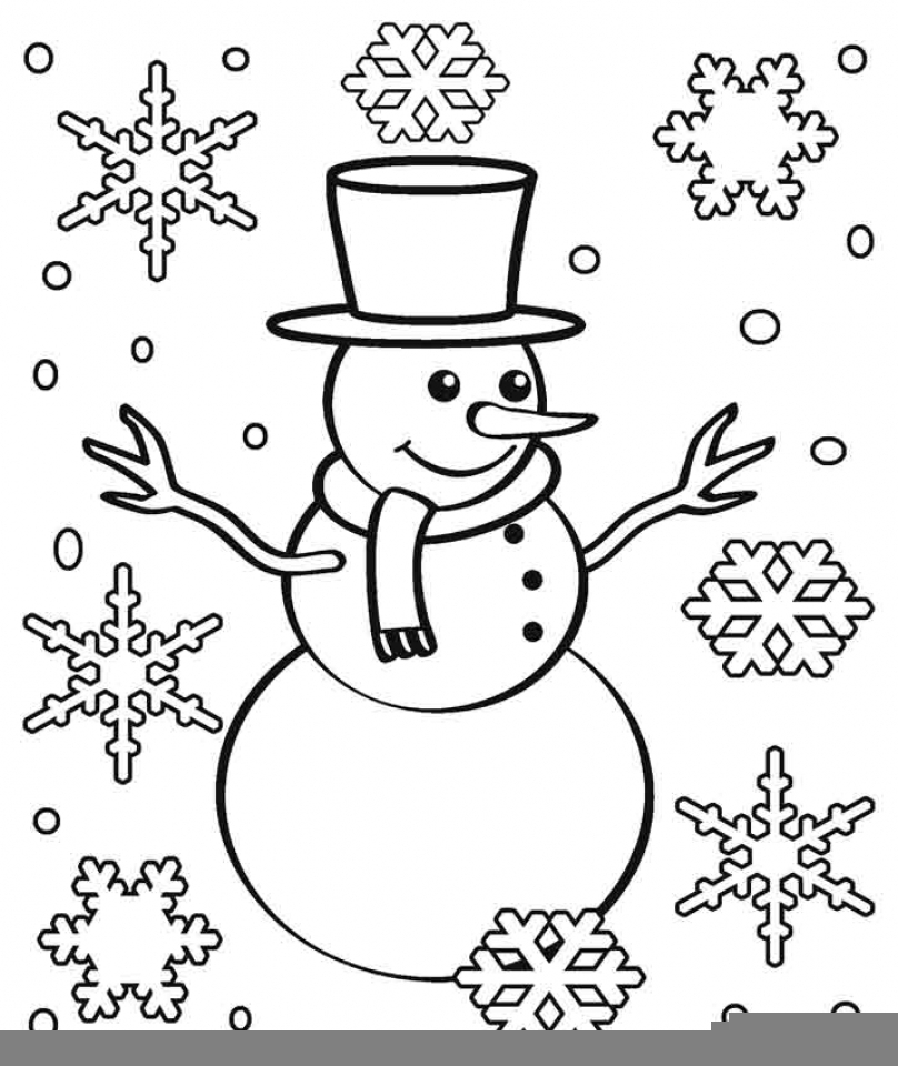 snowflake coloring page free