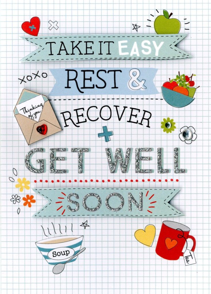 Get Well Printable Card Calendar Printables