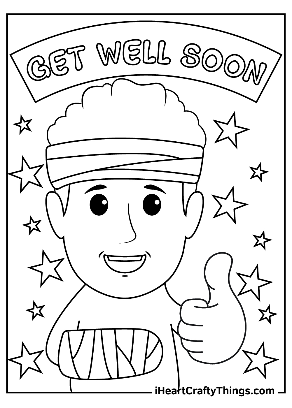 Get Well Soon Color Pages A Fun And Thoughtful Way To Show You Care