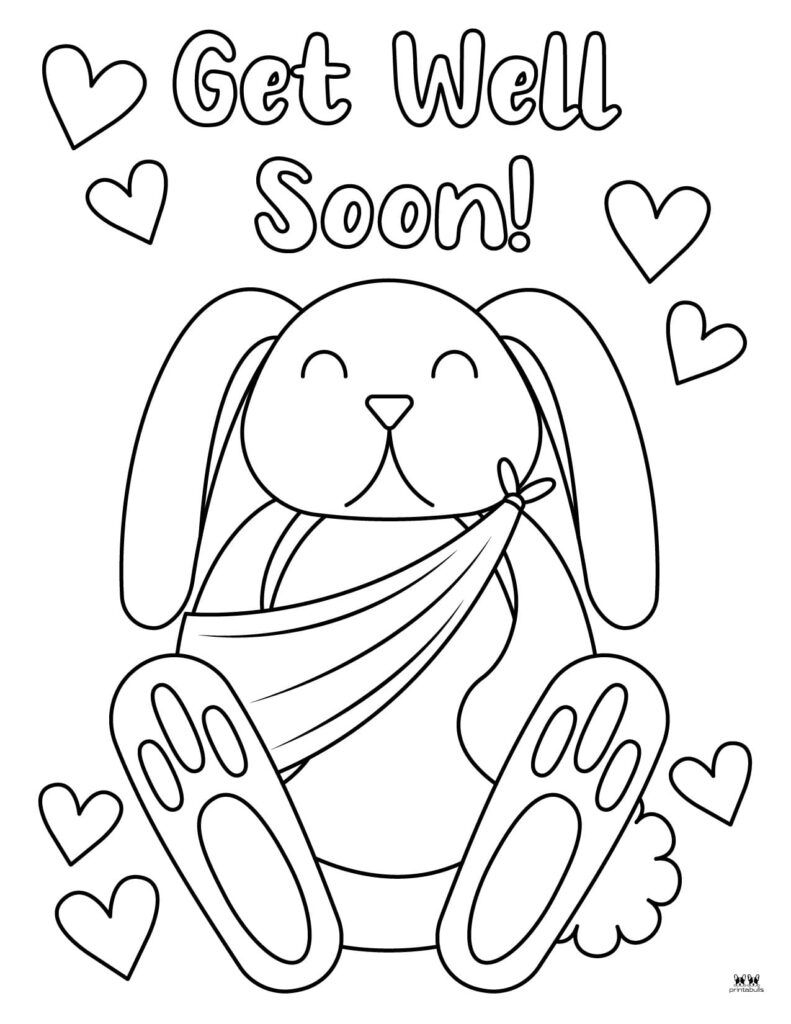 Get Well Soon Coloring Pages 15 FREE Pages Printabulls Get Well