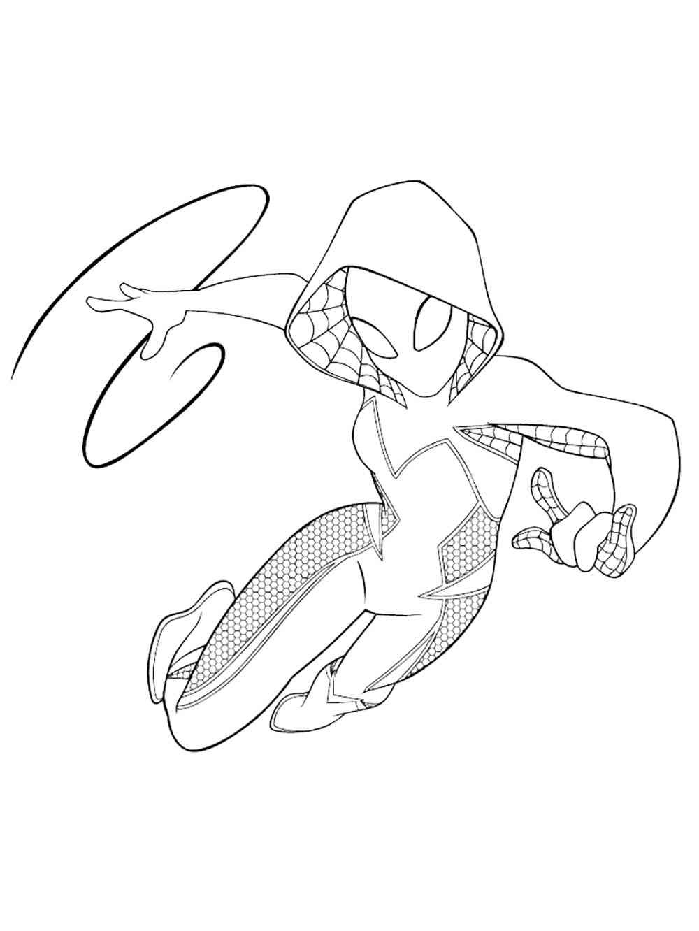 Ghost Spider Coloring Pages