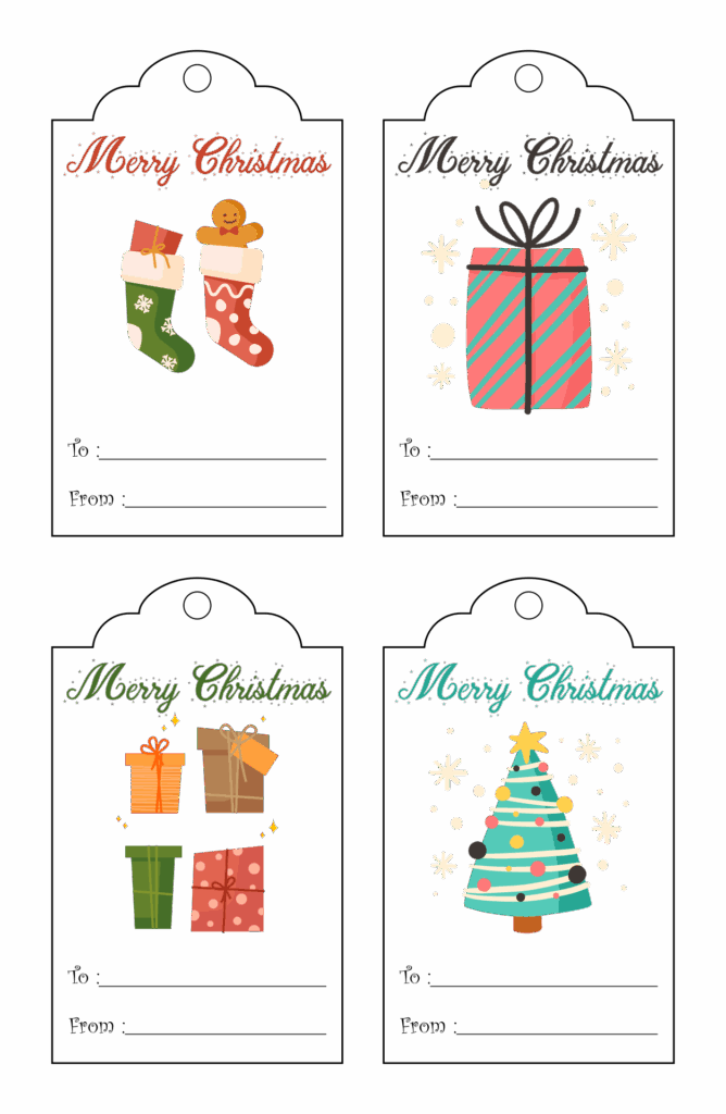 Gift Tag Template Printable Free Printable Templates