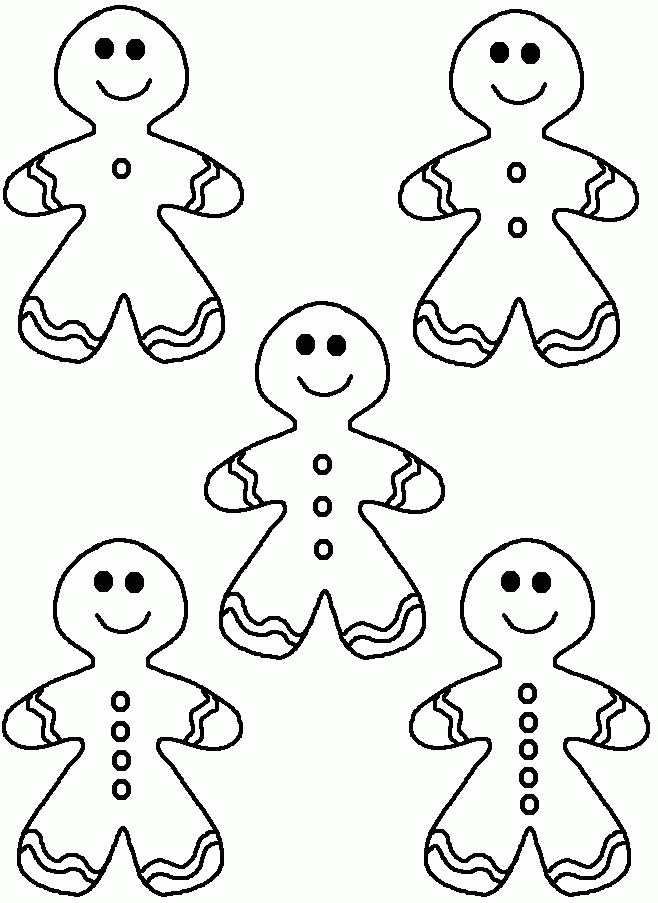Gingerbread Man Coloring Pages Books 100 FREE And Printable