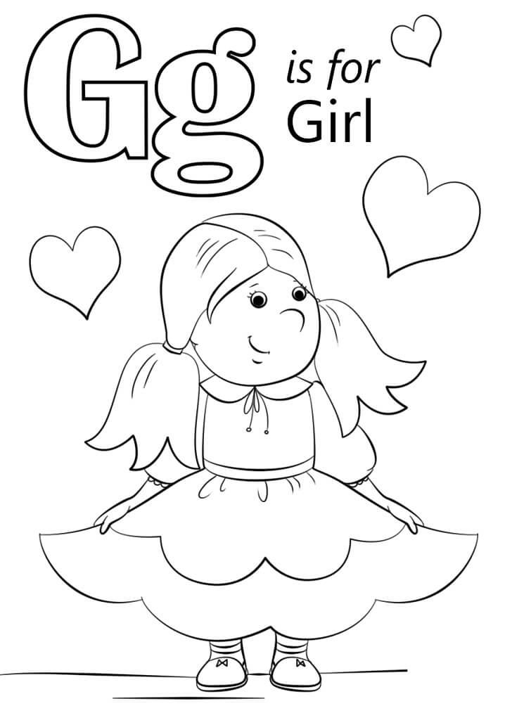Giraffe Letter G Coloring Page Free Printable Coloring Pages For Kids