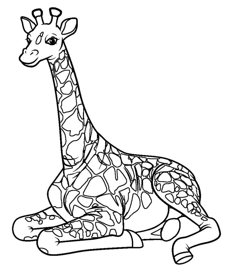 Giraffe To Color