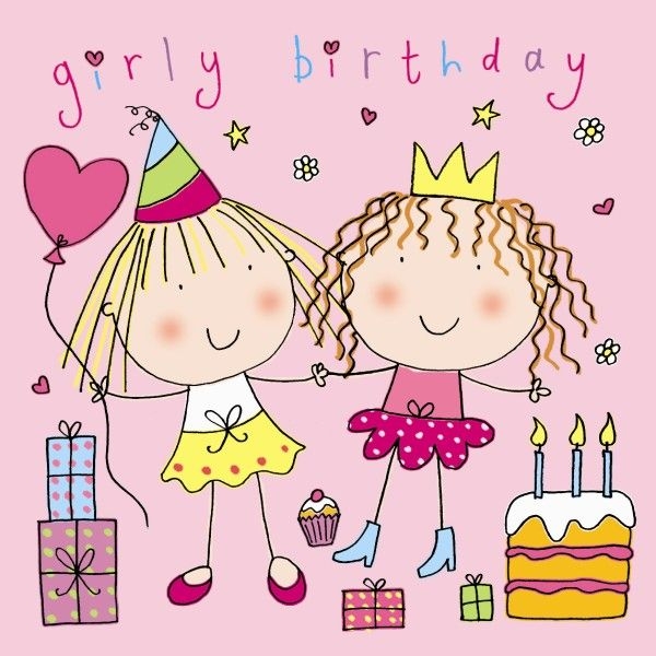 printable girly birthday cards