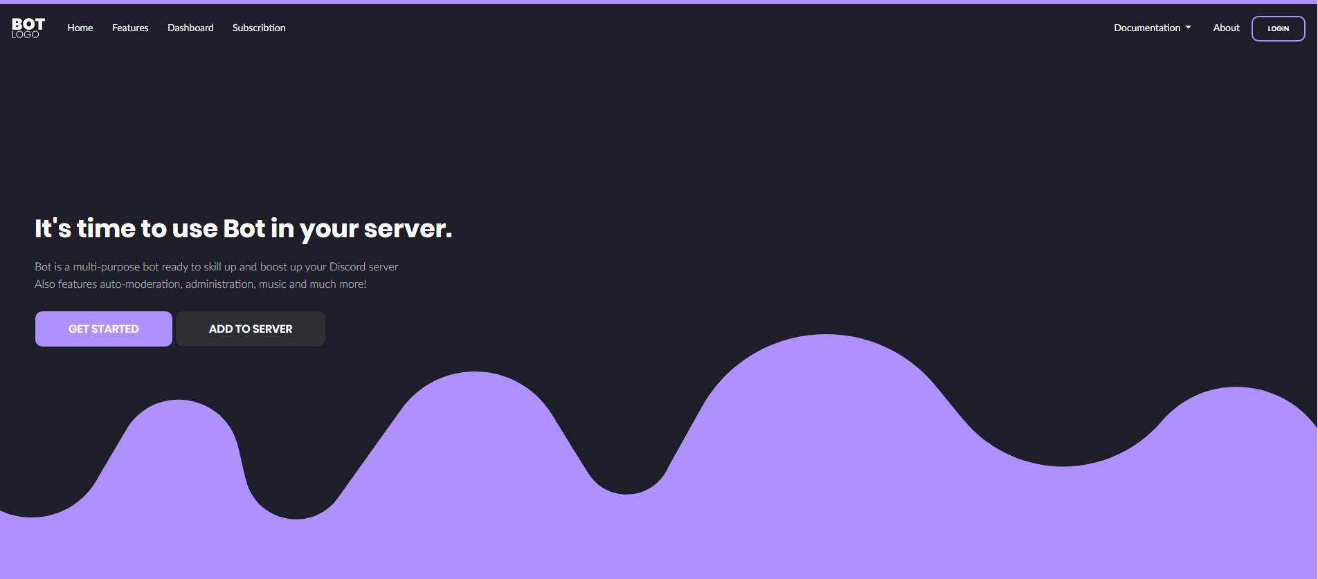 discord bot invite template