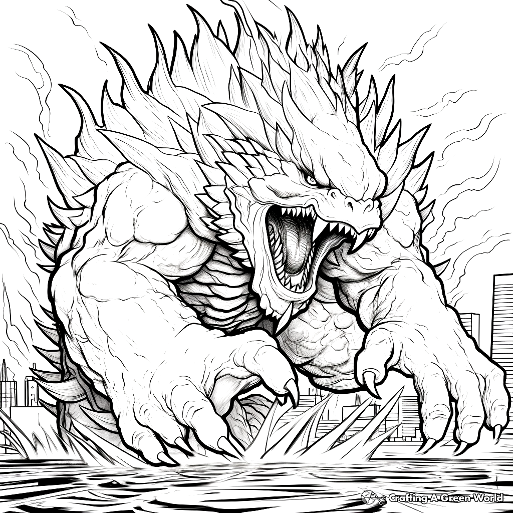 Godzilla Coloring Pages
