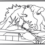 Godzilla Vs Kong Coloring Pages Coloring Home