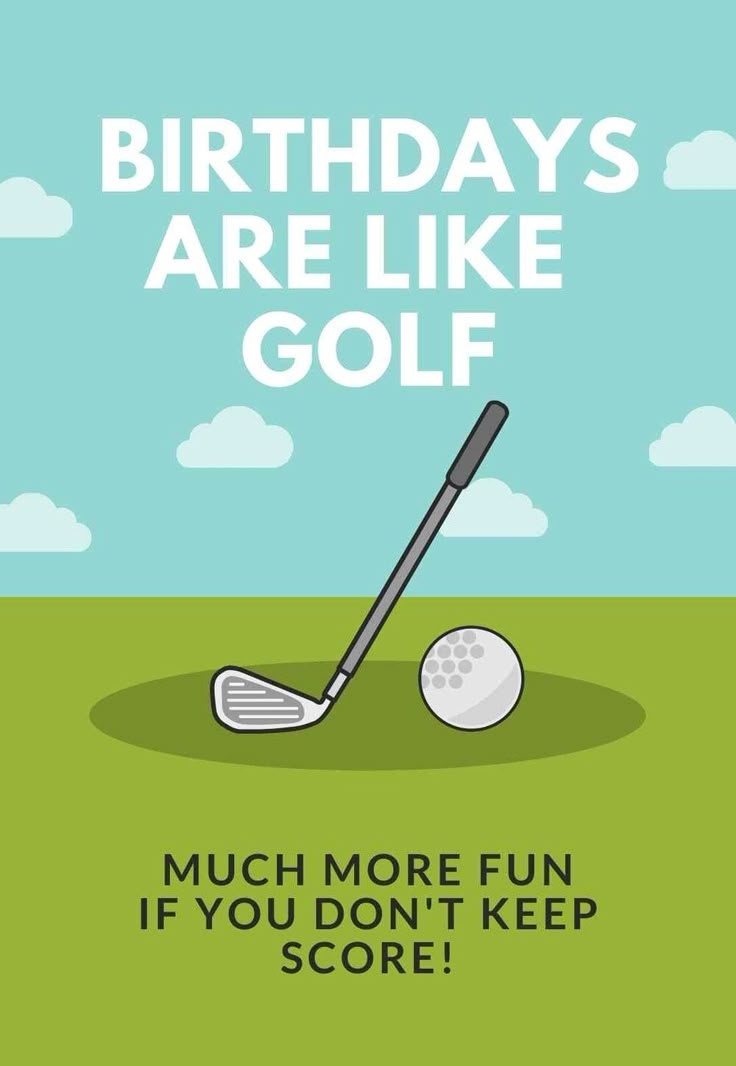 Golf Printable Birthday Cards PRINTBIRTHDAY CARDS Golf Birthday 