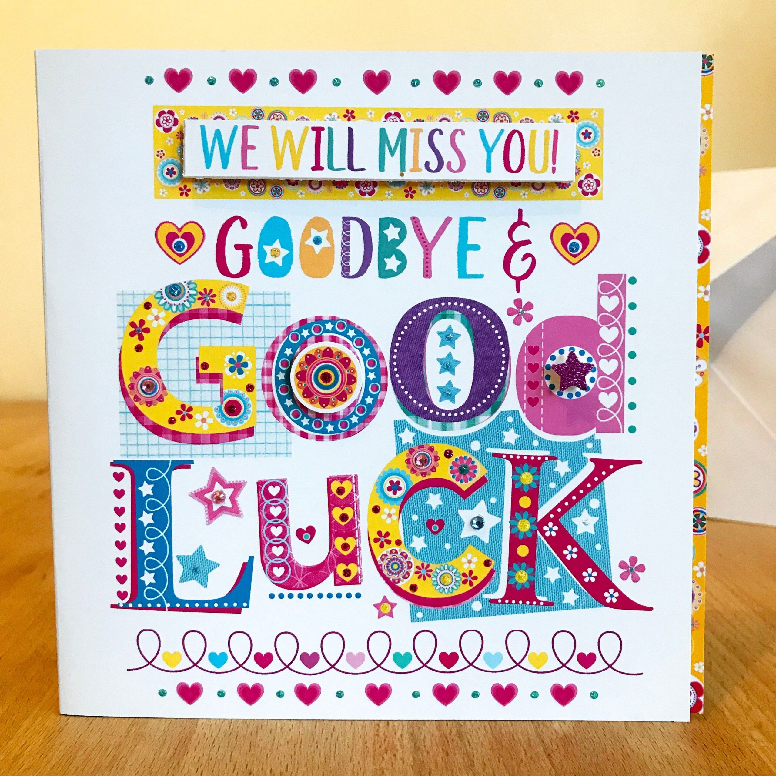 Goodbye Card Good Luck Leaving Card Special Card Ideas We Will Miss 