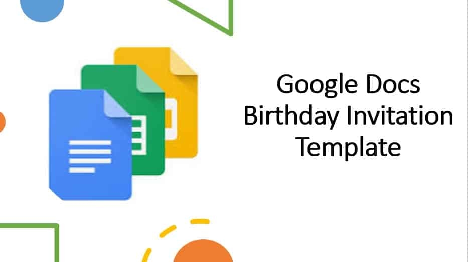 Google Docs Invitation Template