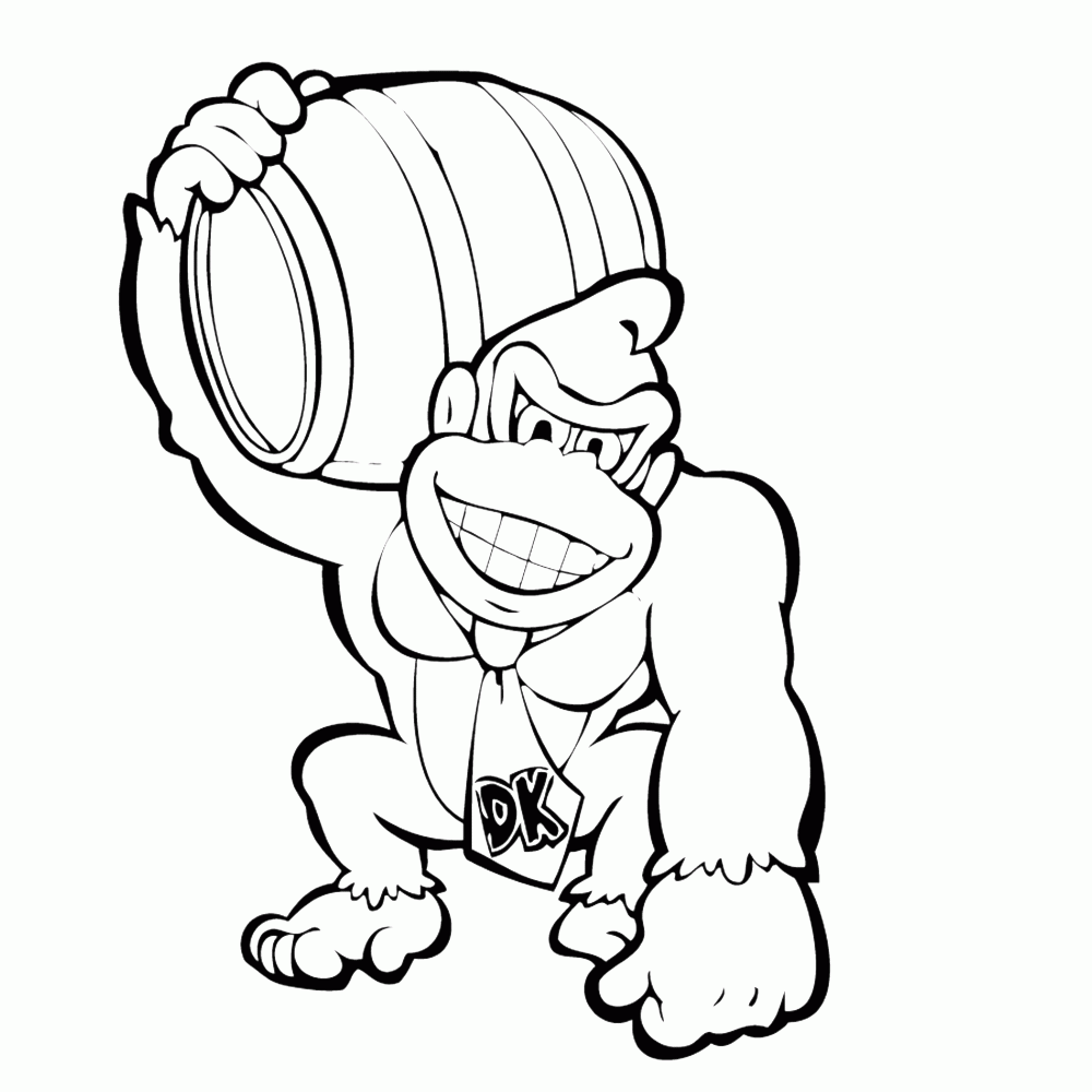 Gorilla Coloring Page