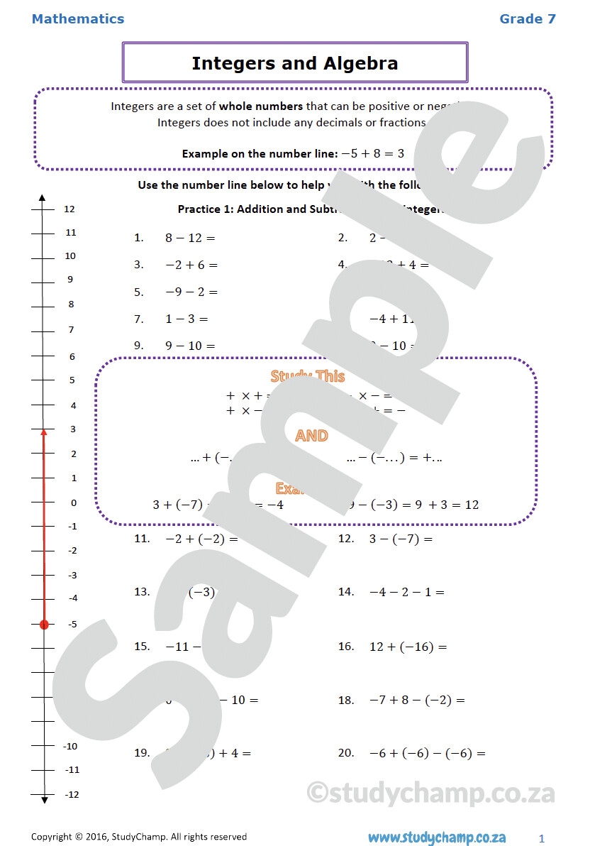 online math worksheets