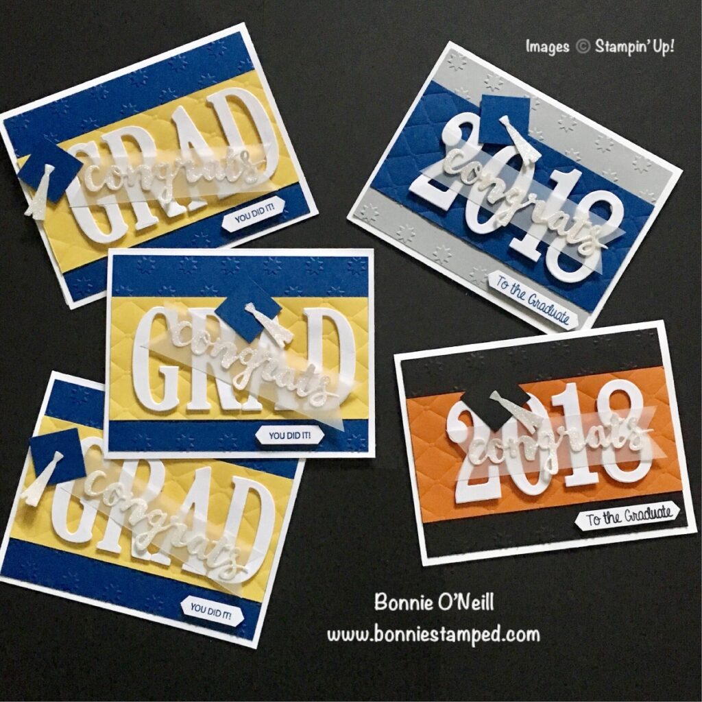 Graduation Cards 2018 Bonnie Stamped