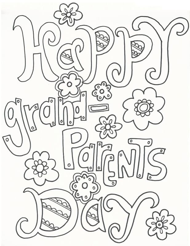 Grandparents Day Coloring Pages