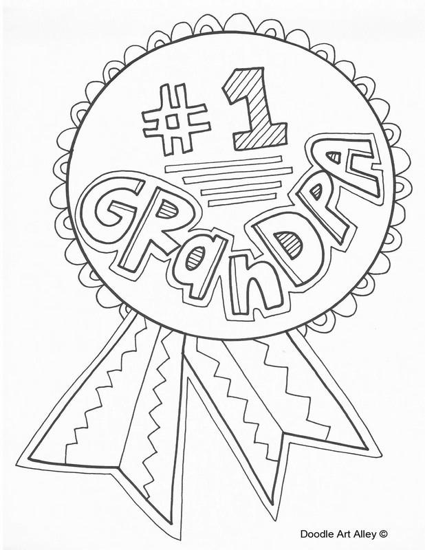 Grandparents Day Coloring Pages Great Grandpa Free Printable Coloring